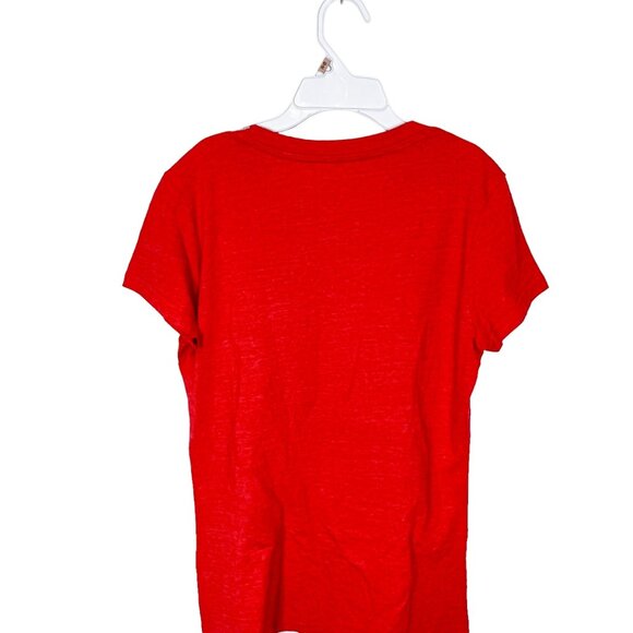 Phillies Baseball Tshirt Size SP‎ Womens V Neck Logo Short Sleeve Small Petite - Picture 2 of 8